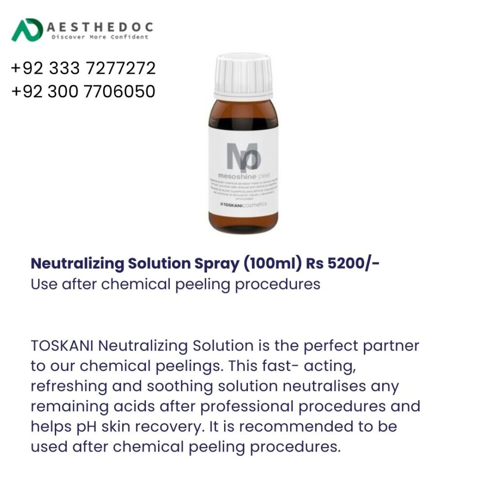 Chemical Peel Post After Neutralizing Solution Spray