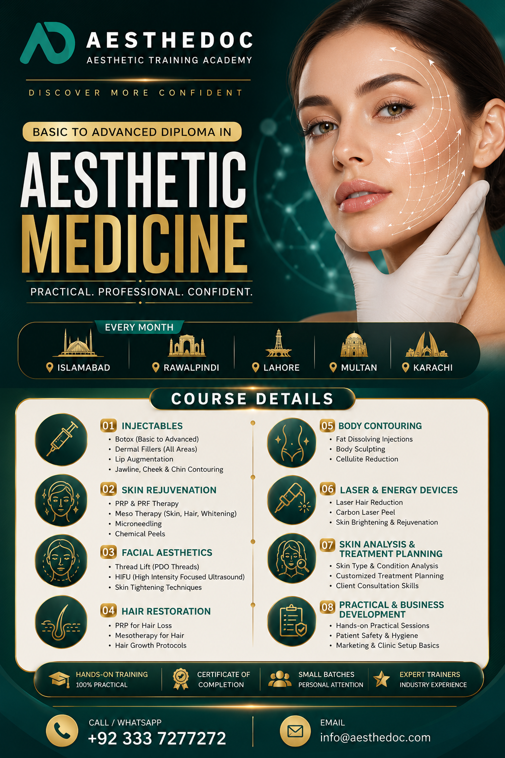 Aesthetic Medicine Course Basic and Advance in Pakistan