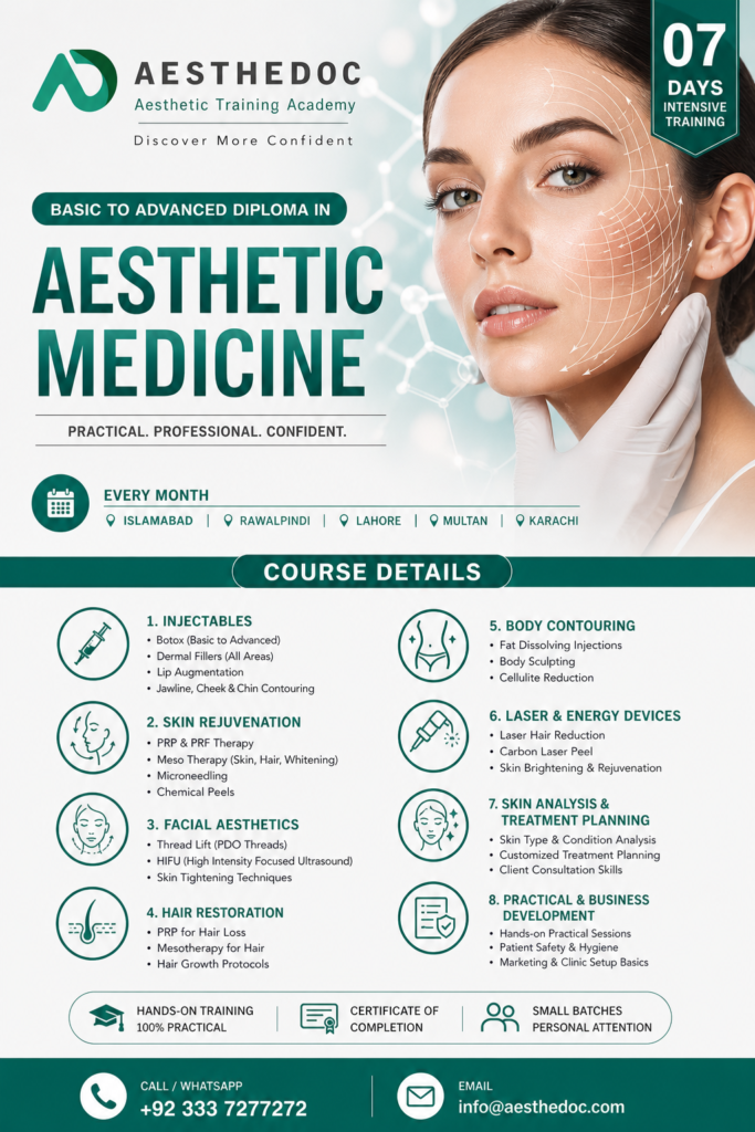 Aesthetic Medicine Course in Pakistan