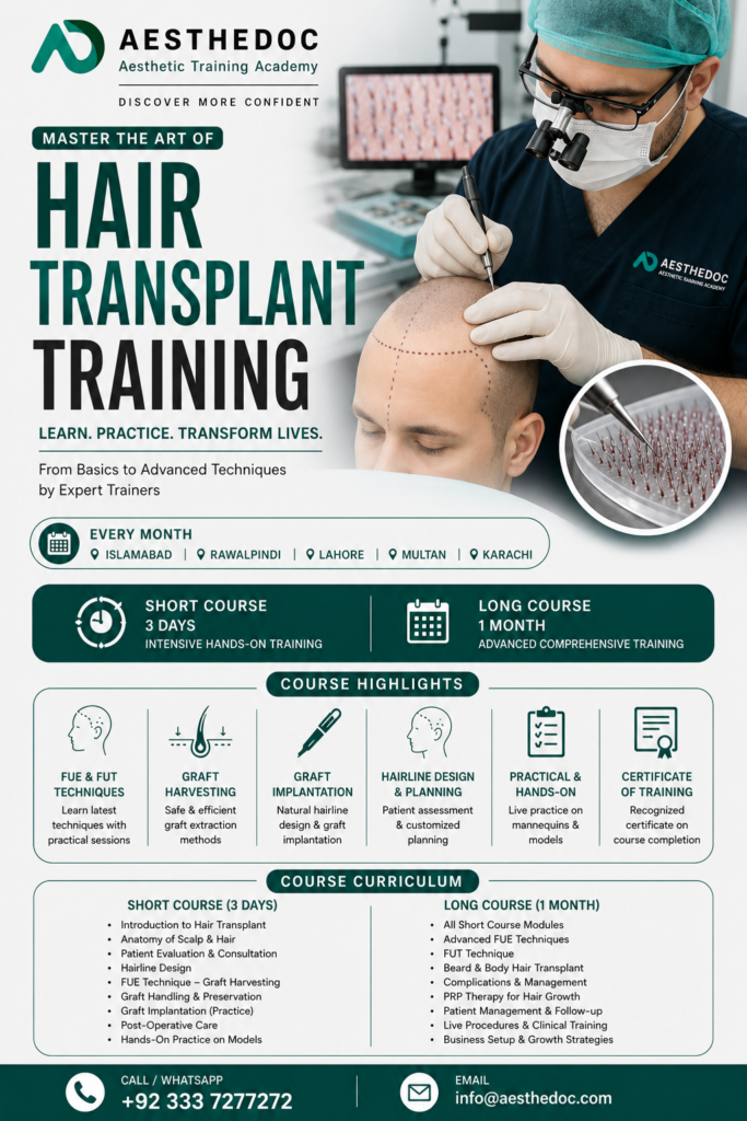 Hair Transplant Training Course in Pakistan