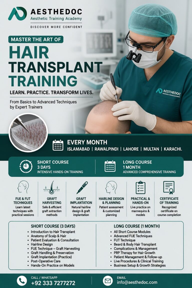 Hair Transplant Training Courses in Pakistan