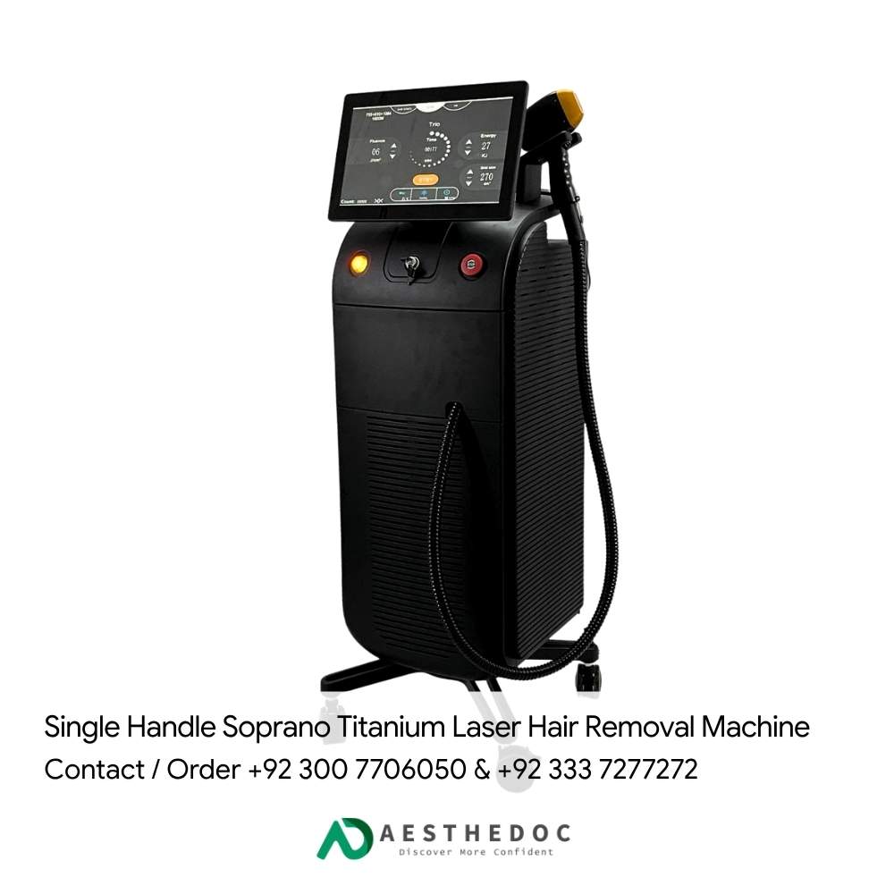 Single Handle Soprano Titanium ICE Laser Hair Removal Machine in Pakistan